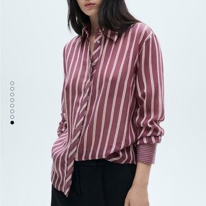 Mango Lyocell Striped  Women's Top